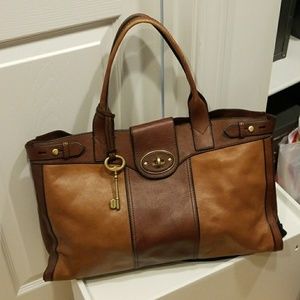 Fossil Vintage Revival reissue leather bag satchel